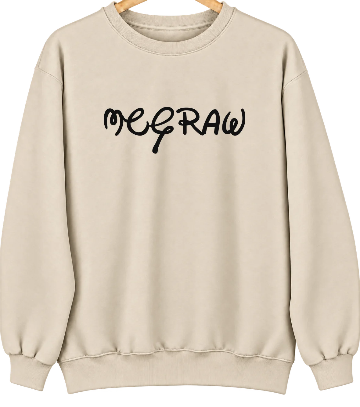 McGraw, New York Hometown Crewneck — Sand