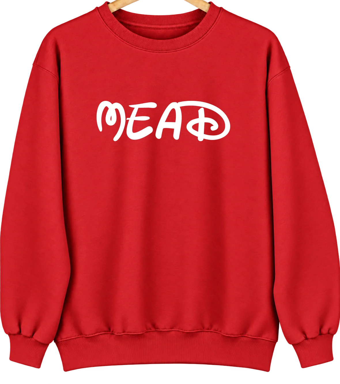 Mead, Washington Hometown Crewneck — Red
