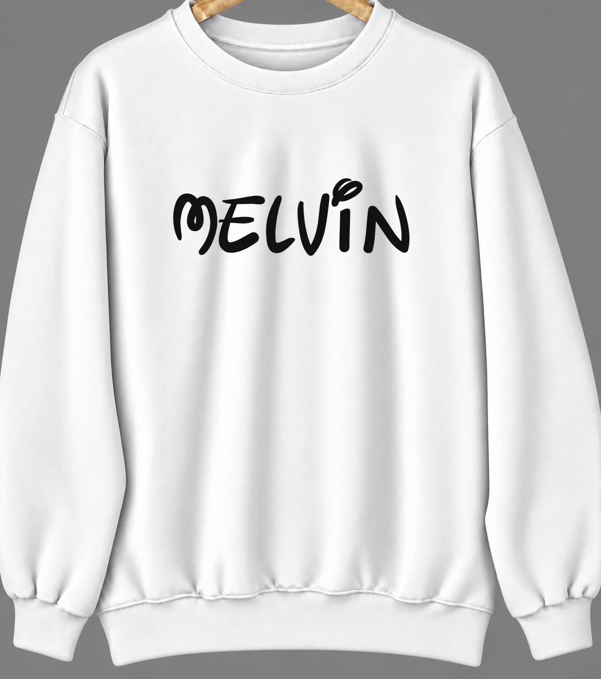 Melvin, Illinois Hometown Crewneck — White