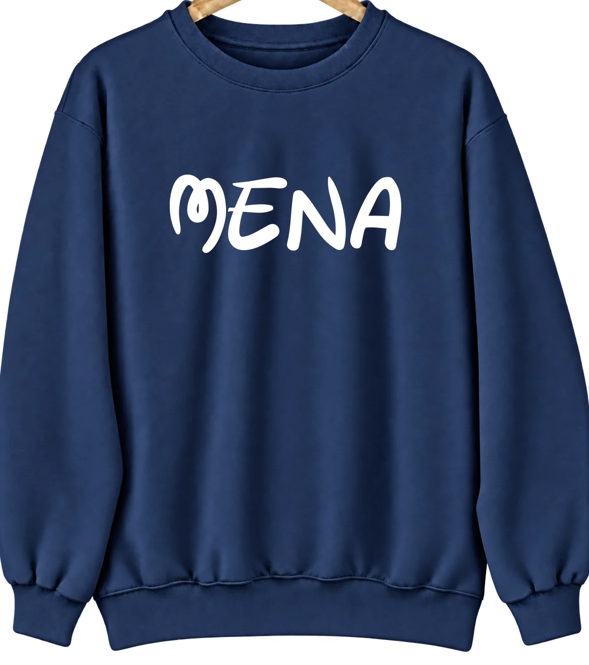 Mena, Arkansas Hometown Crewneck — Navy