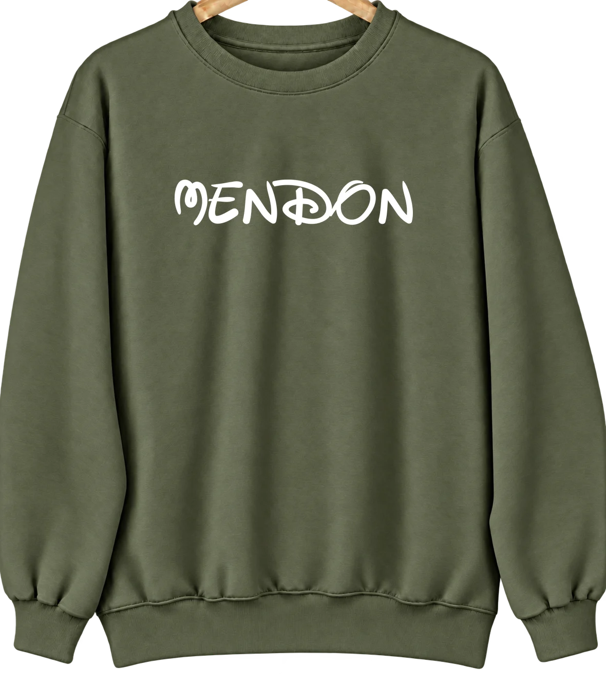 Mendon, Ohio Hometown Crewneck — Military Green