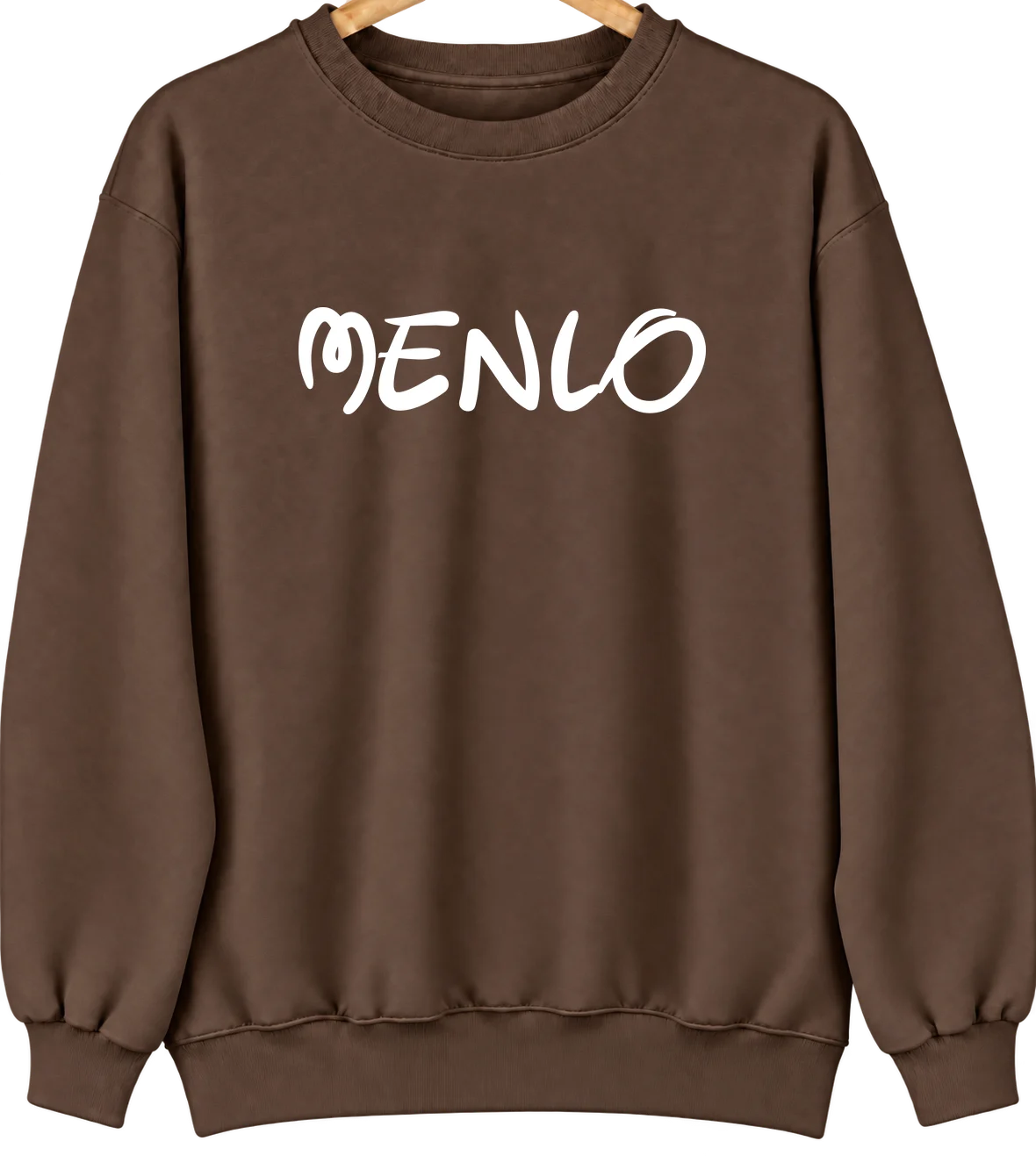 Menlo, Kansas Hometown Crewneck — Brown