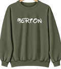 Merton, Wisconsin Hometown Crewneck — Military Green
