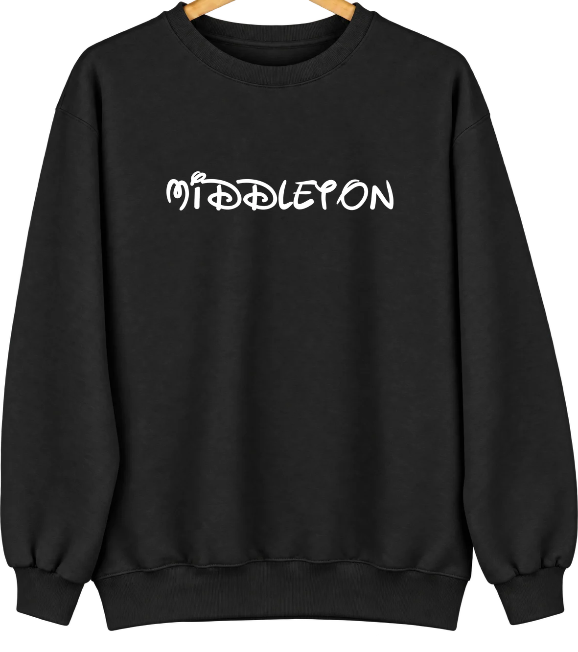 Middleton, Wisconsin Hometown Crewneck — Black
