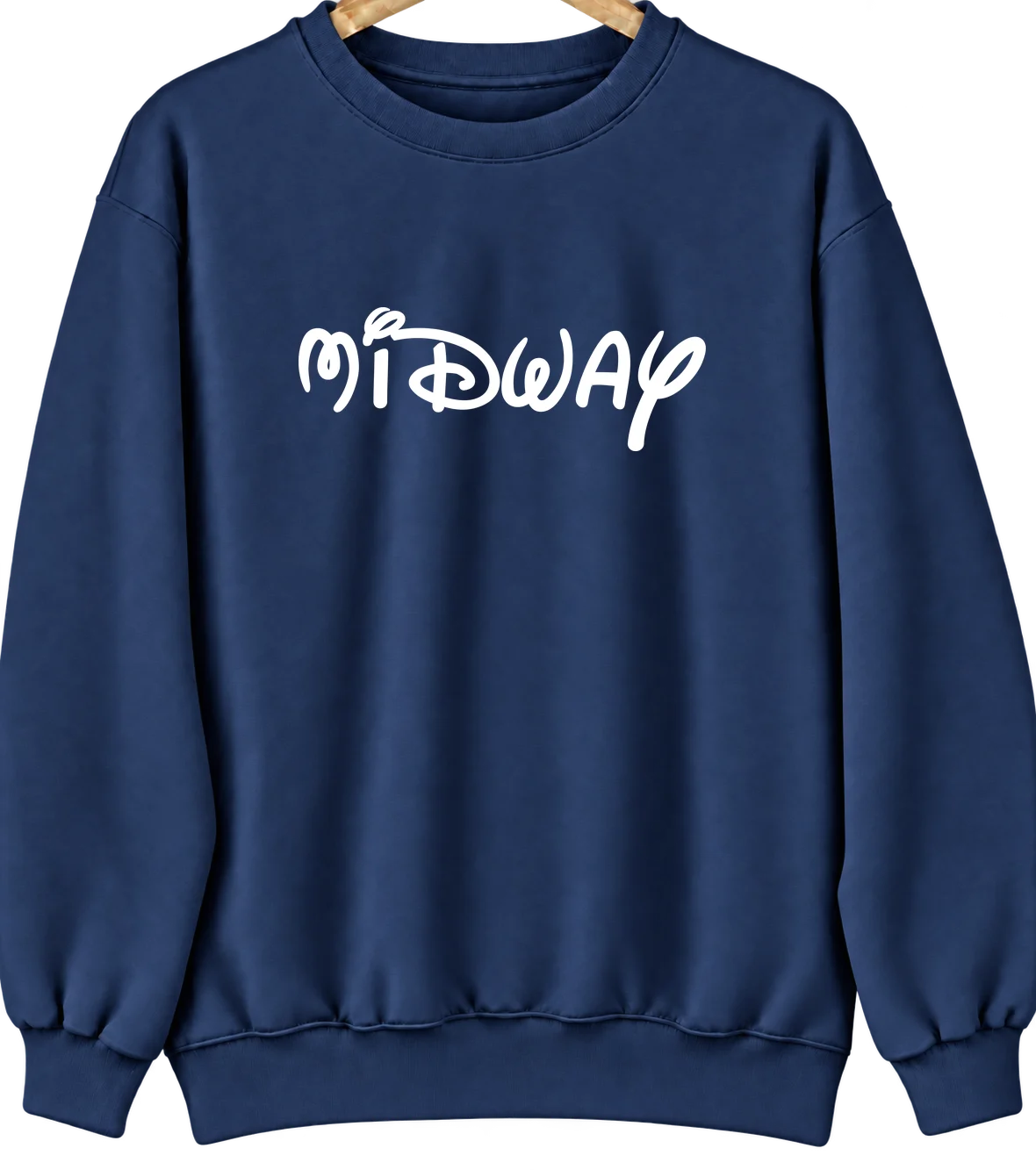 Midway, Arkansas Hometown Crewneck — Navy