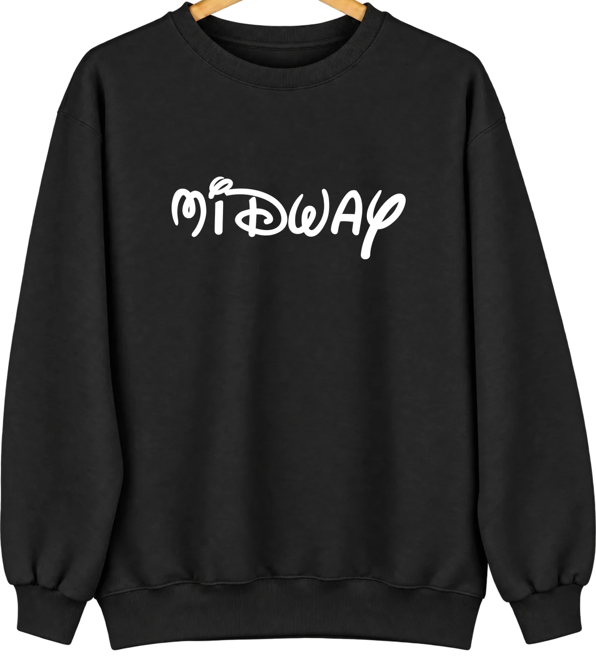 Midway, Kentucky Hometown Crewneck — Black
