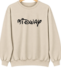 Midway, New Mexico Hometown Crewneck — Sand