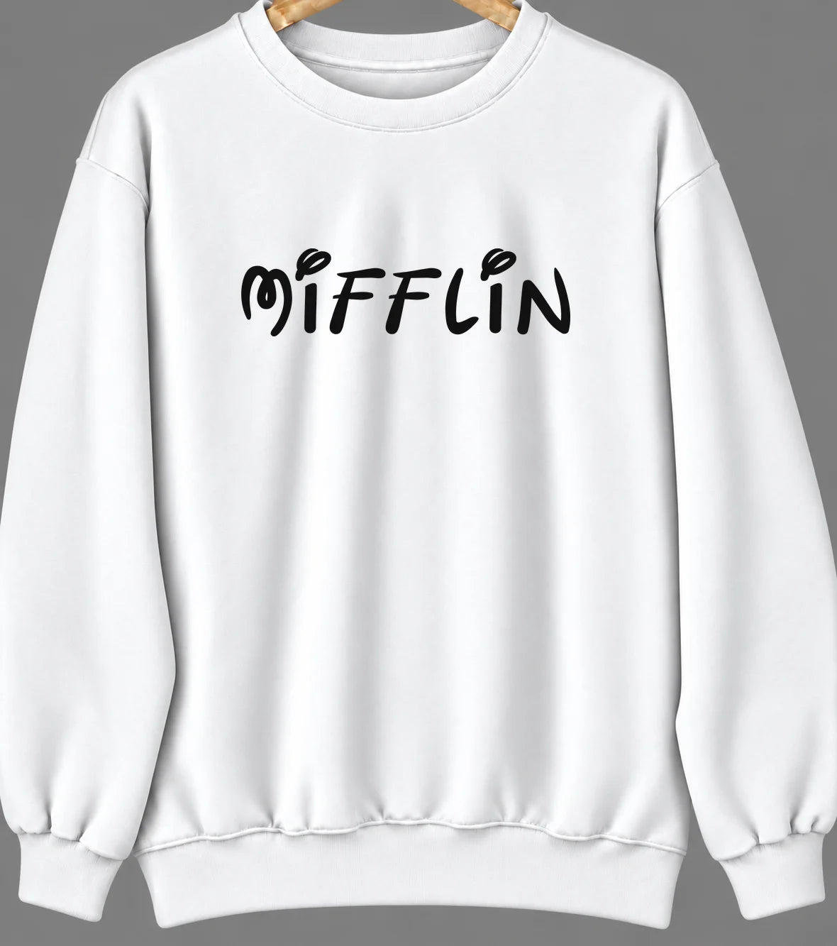 Mifflin, Pennsylvania Hometown Crewneck — White