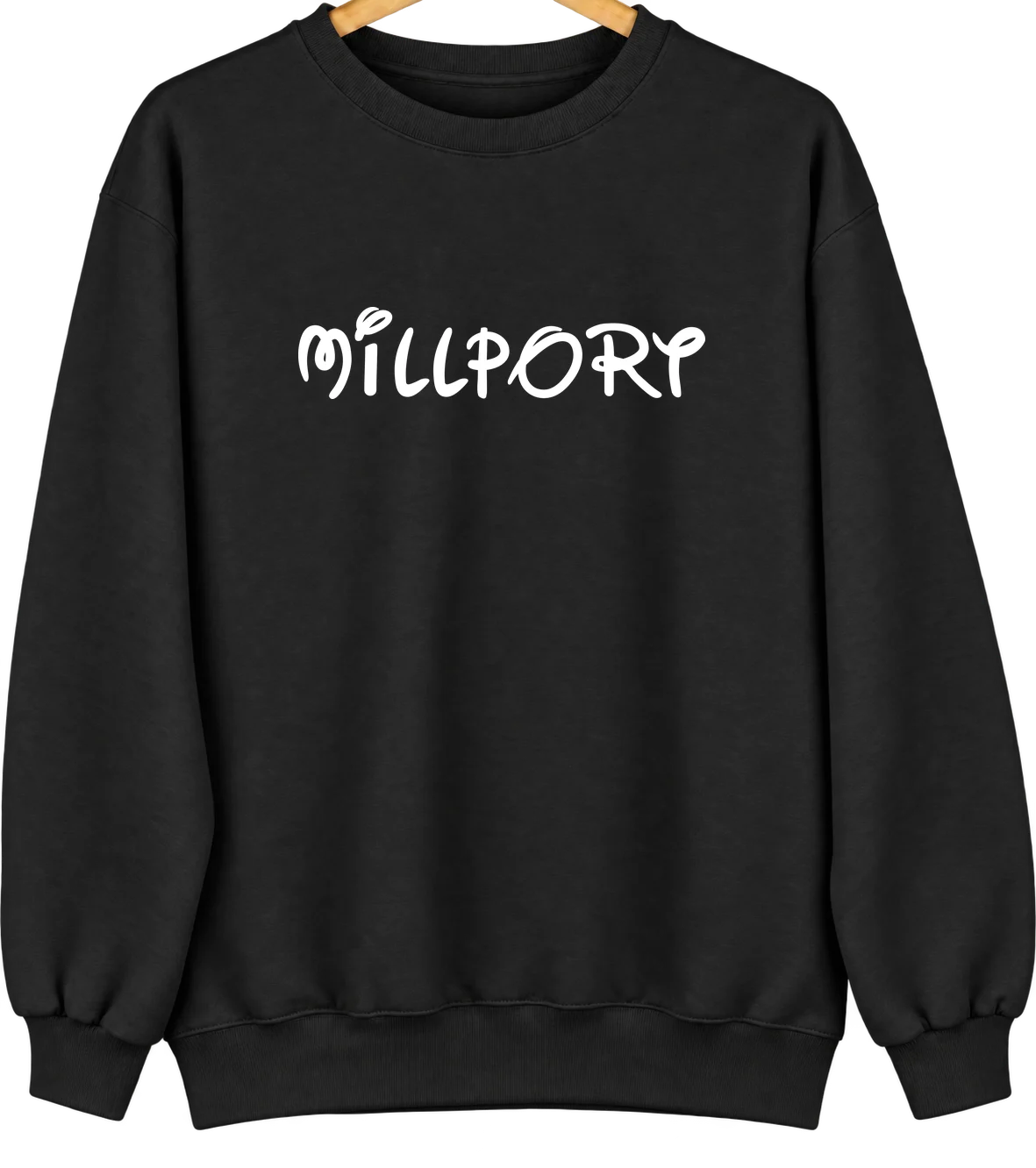 Millport, Alabama Hometown Crewneck — Black