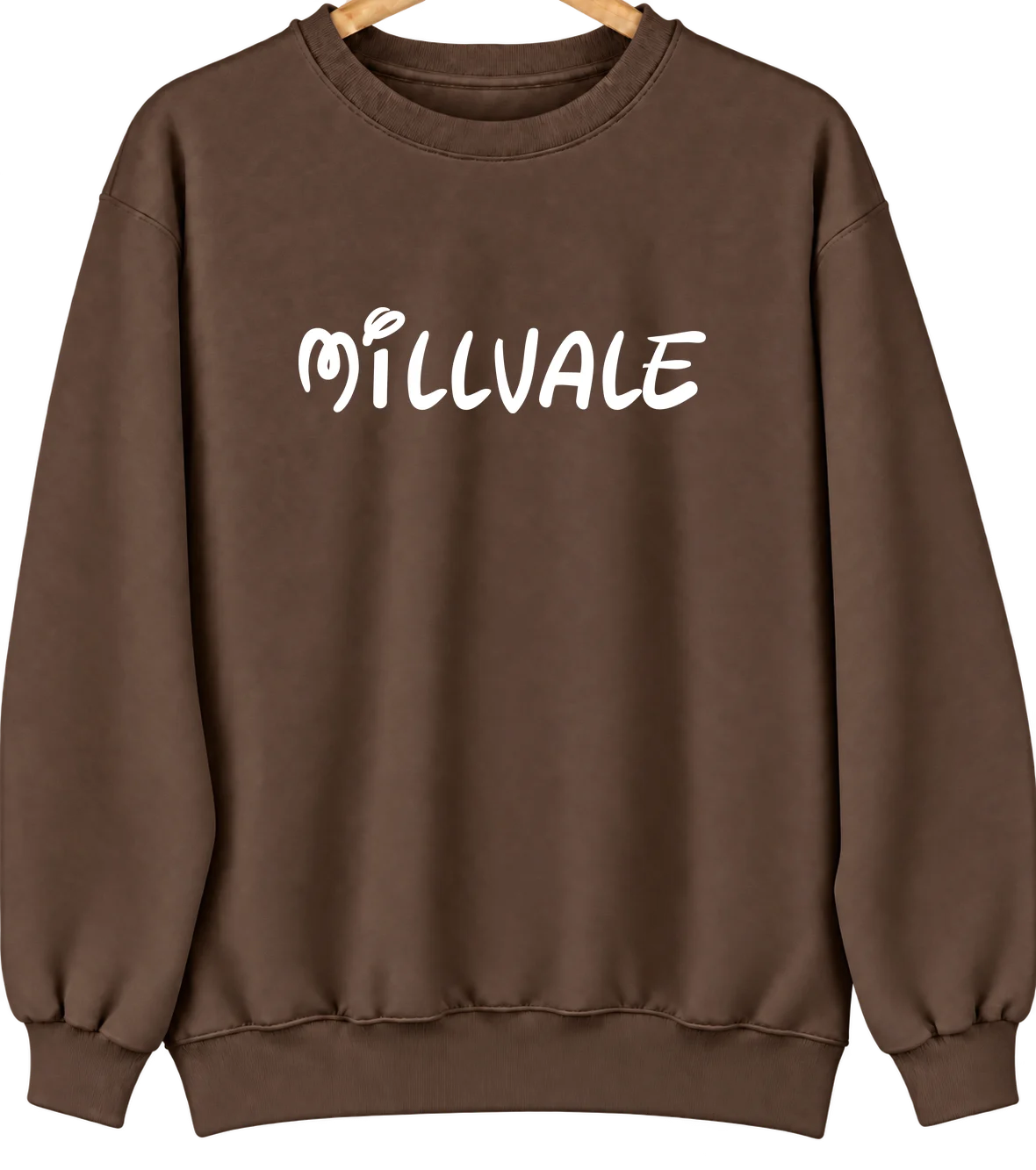 Millvale, Pennsylvania Hometown Crewneck — Brown