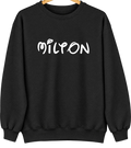 Milton, West Virginia Hometown Crewneck — Black