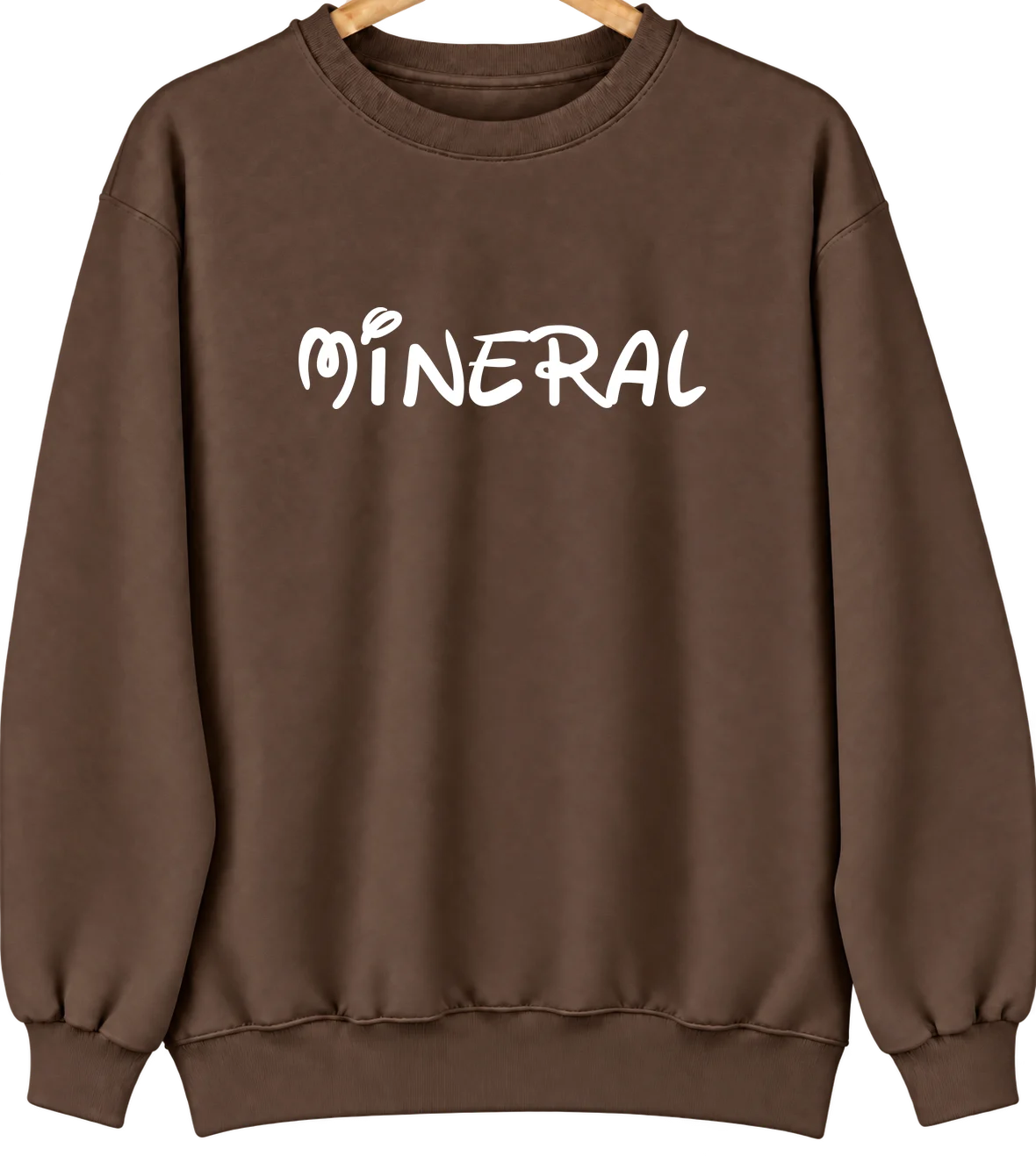 Mineral, Washington Hometown Crewneck — Brown