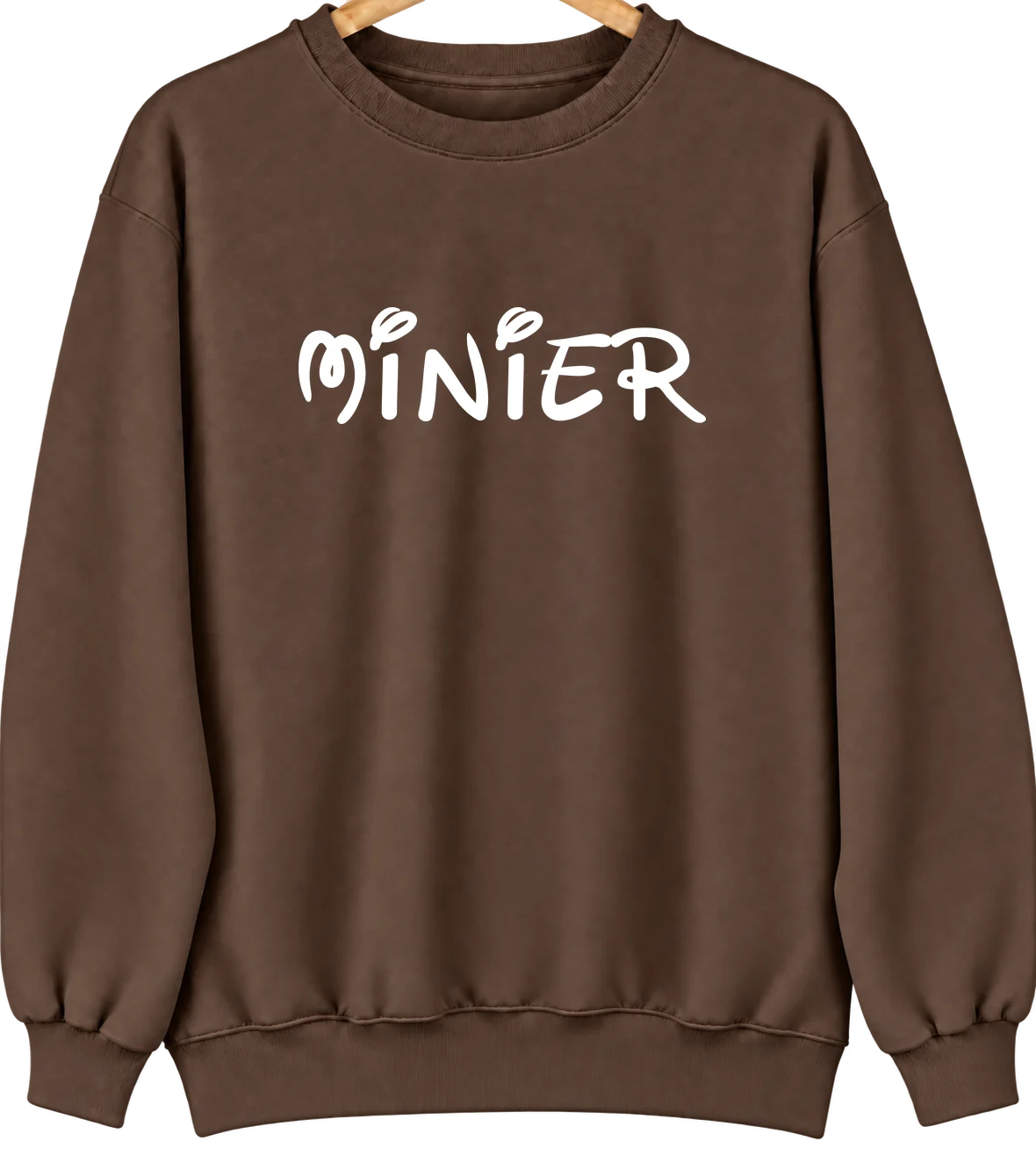 Minier, Illinois Hometown Crewneck — Brown