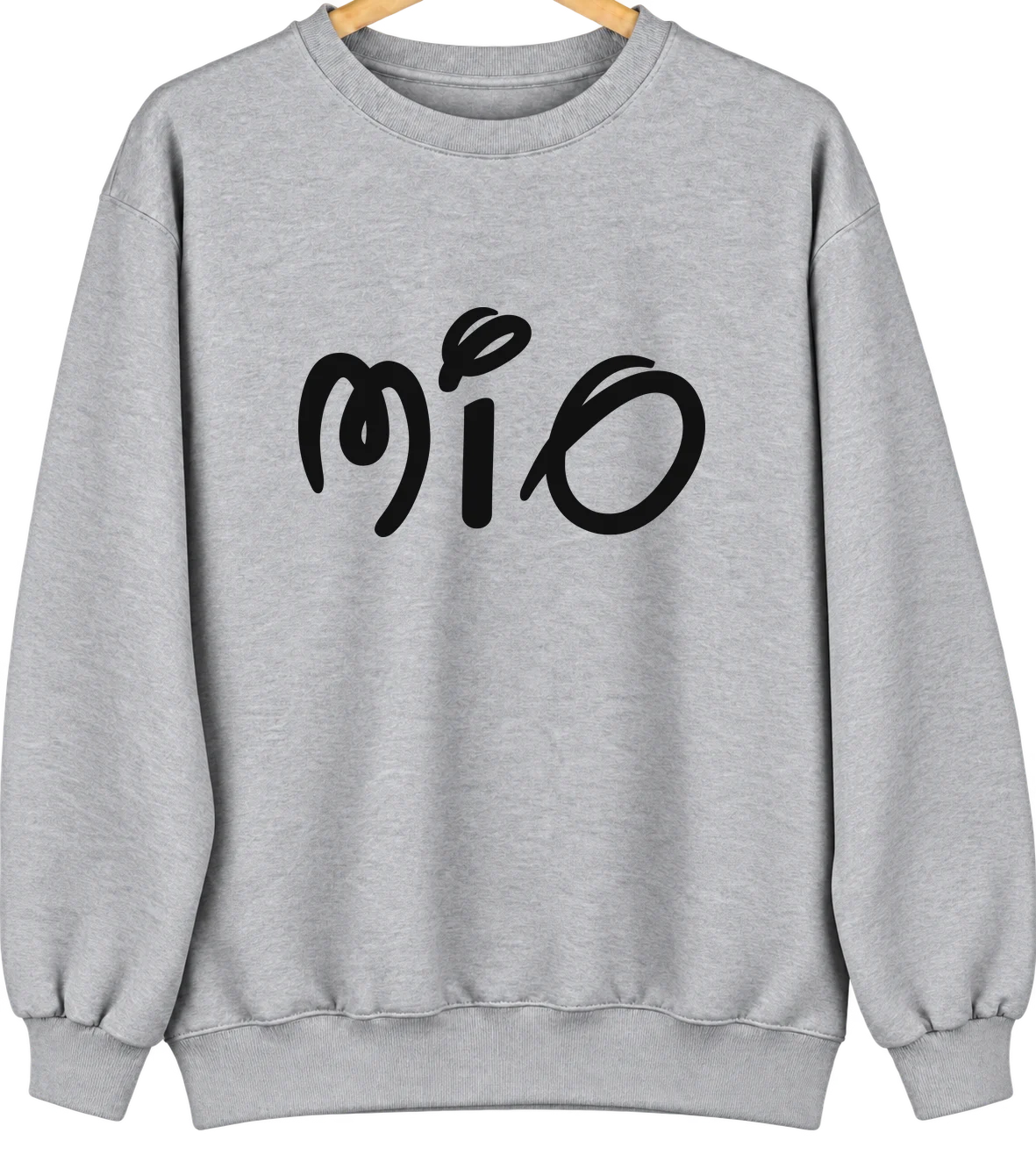 Mio, Michigan Hometown Crewneck — Sport Grey