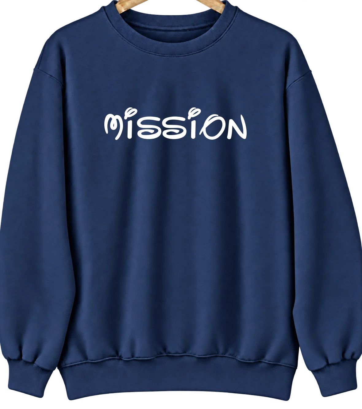 Mission, Wisconsin Hometown Crewneck — Navy