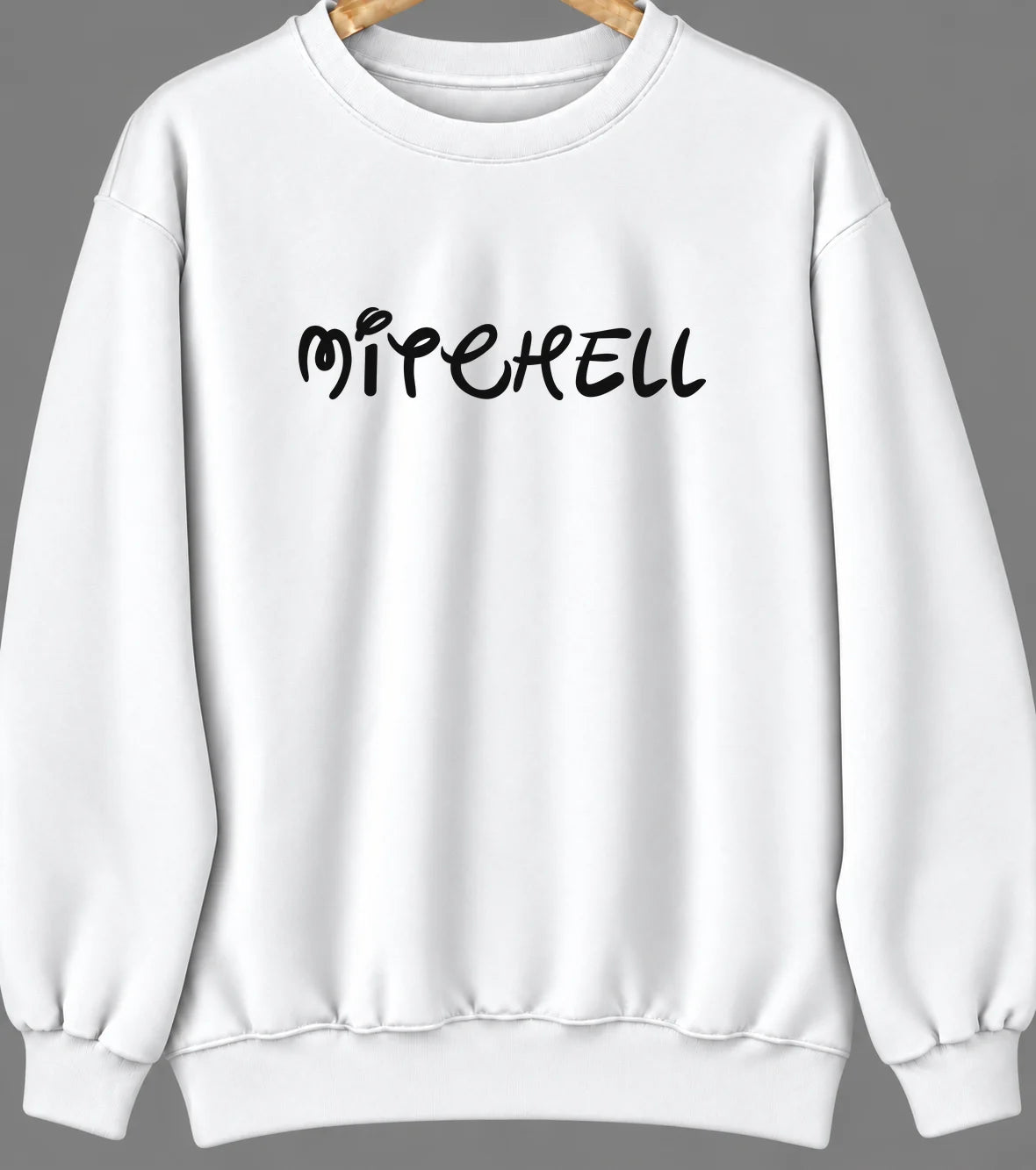 Mitchell, Oregon Hometown Crewneck — White