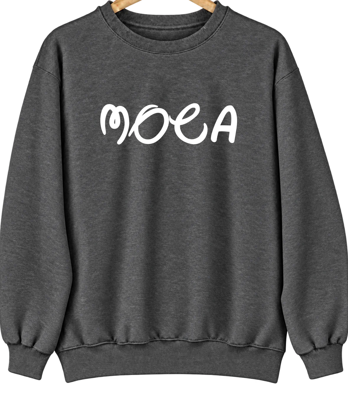 Moca, Puerto Rico Hometown Crewneck — Dark Heather