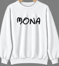 Mona, Iowa Hometown Crewneck — White