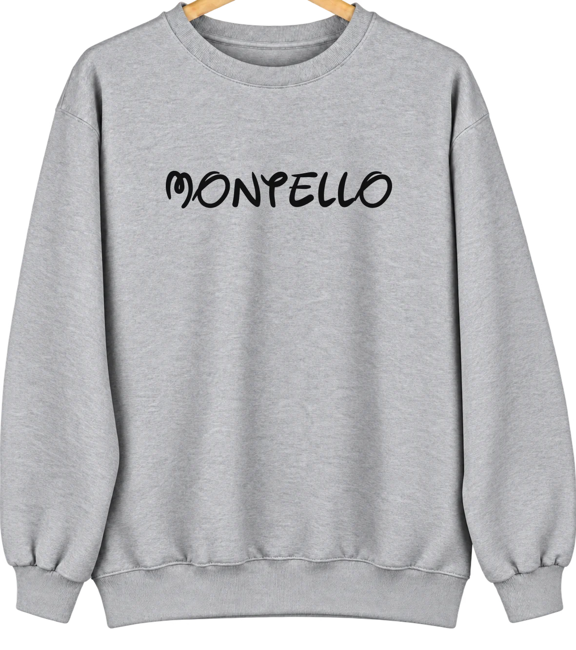 Montello, Nevada Hometown Crewneck — Sport Grey