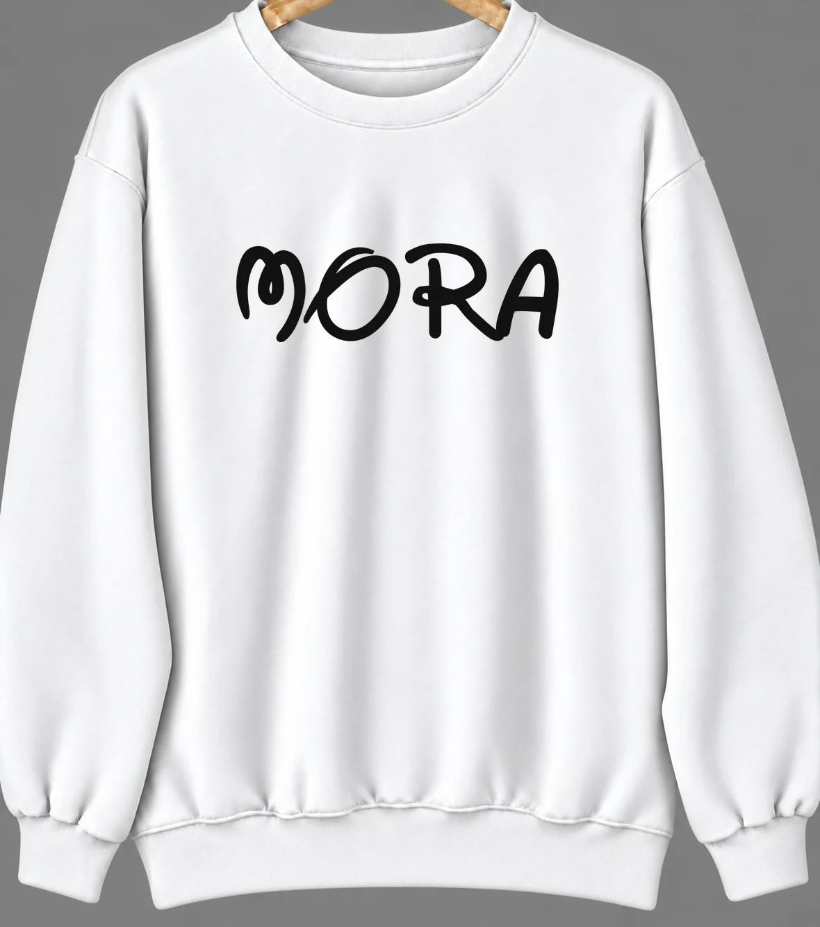 Mora, Puerto Rico Hometown Crewneck — White