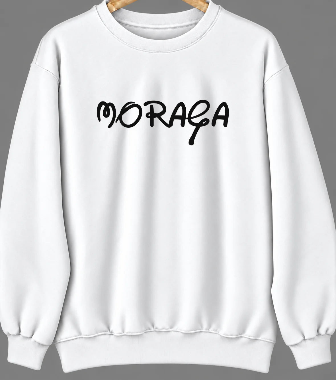 Moraga, California Hometown Crewneck — White