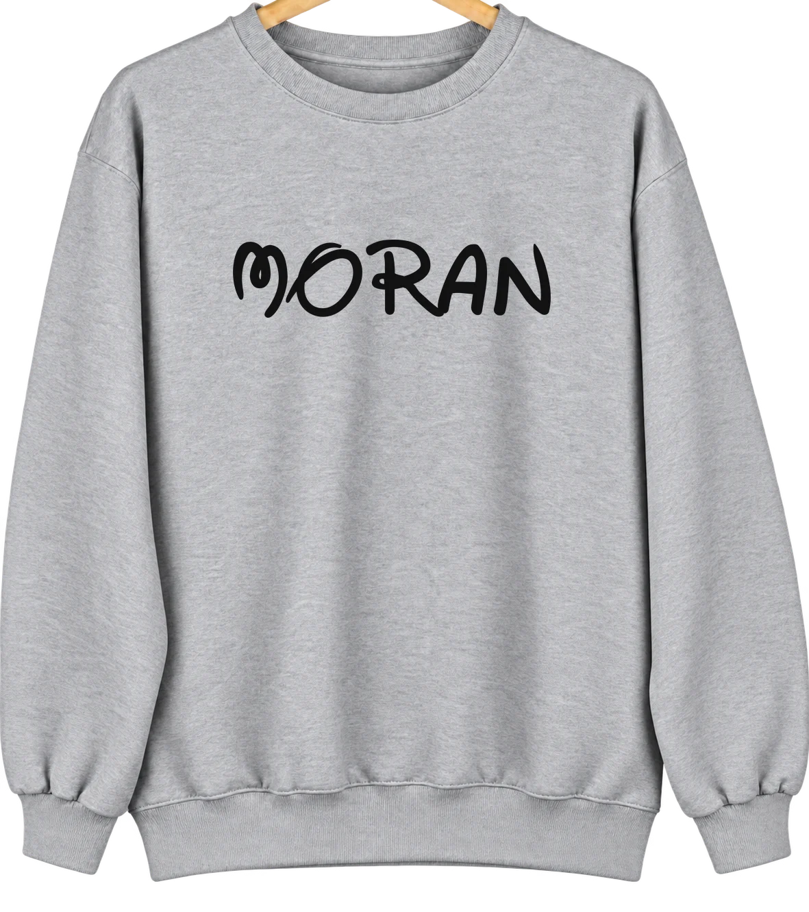 Moran, Kansas Hometown Crewneck — Sport Grey