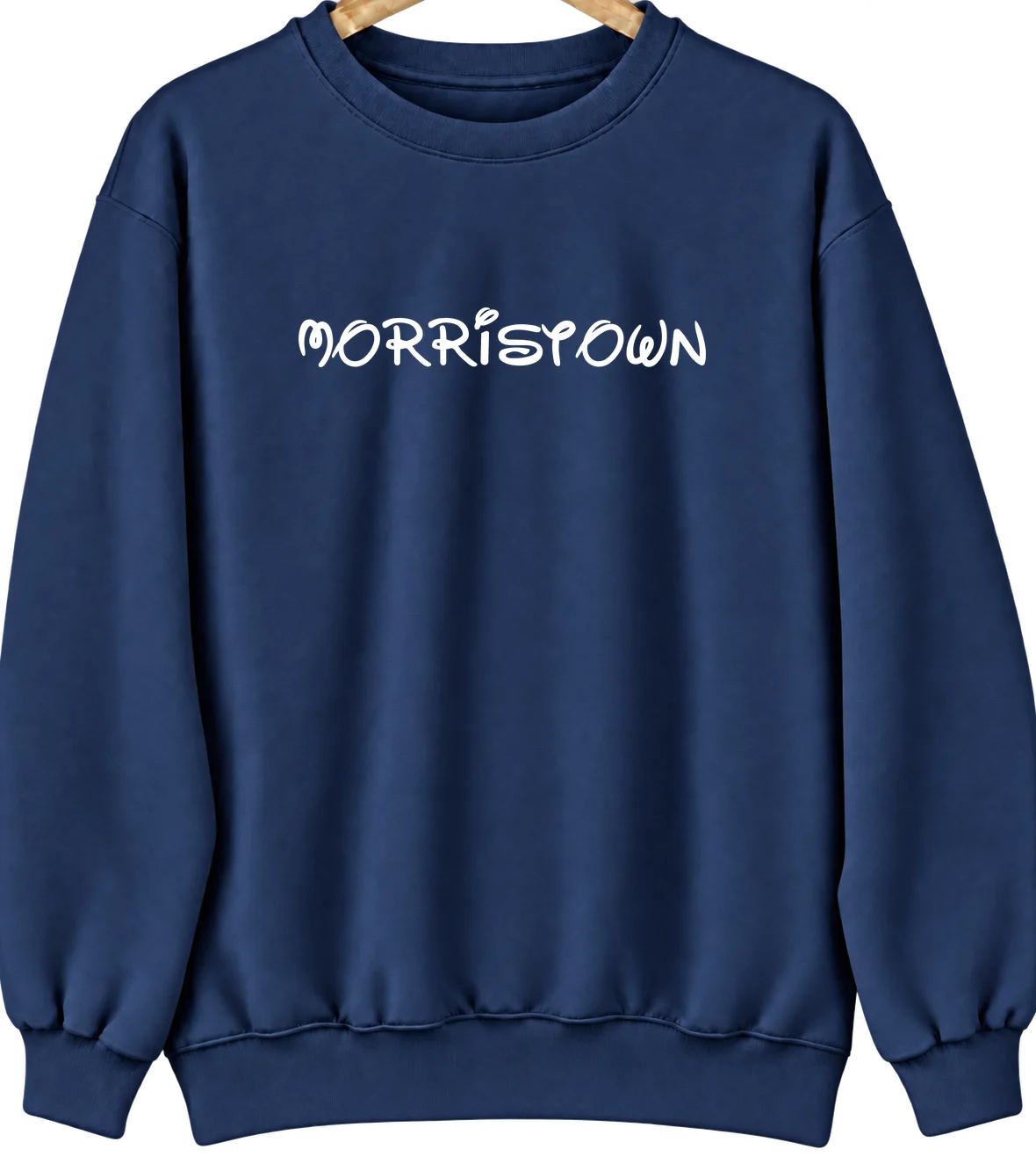 Morristown, Indiana Hometown Crewneck — Navy