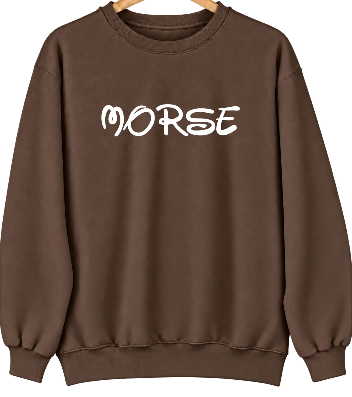 Morse, Texas Hometown Crewneck — Brown
