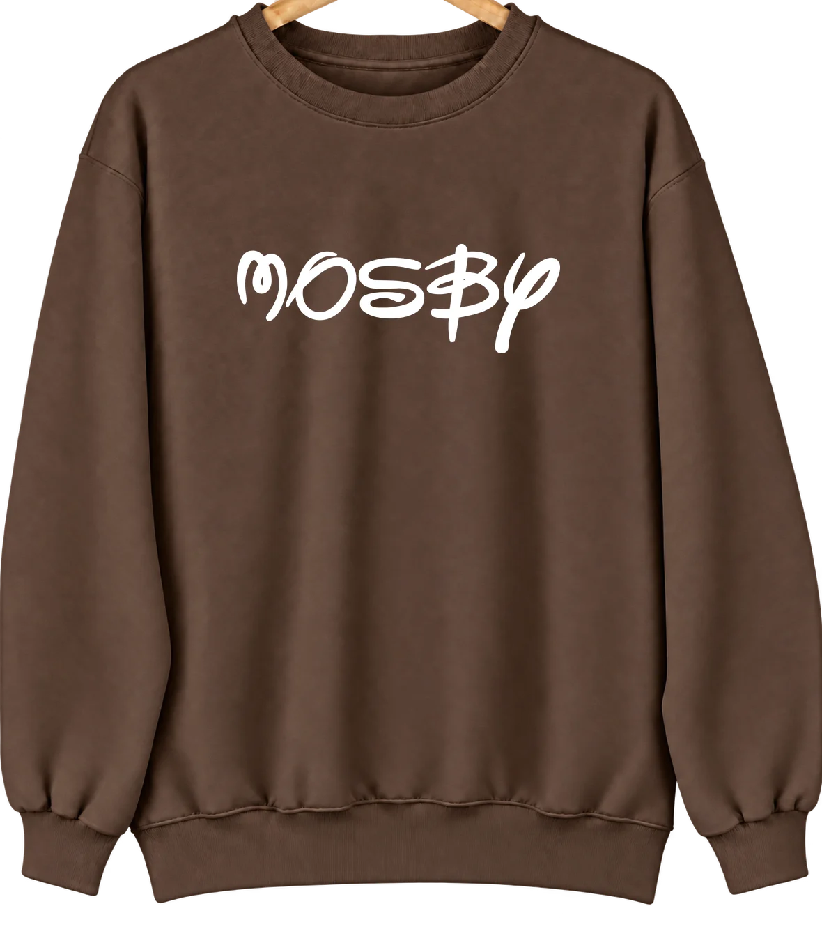Mosby, Missouri Hometown Crewneck — Brown