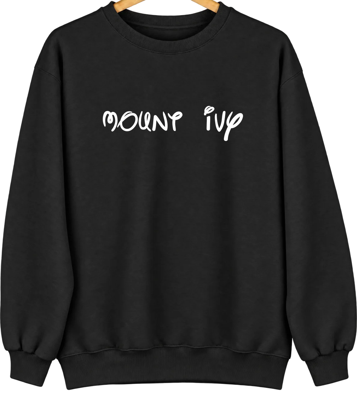 Mount Ivy, New York Hometown Crewneck — Black