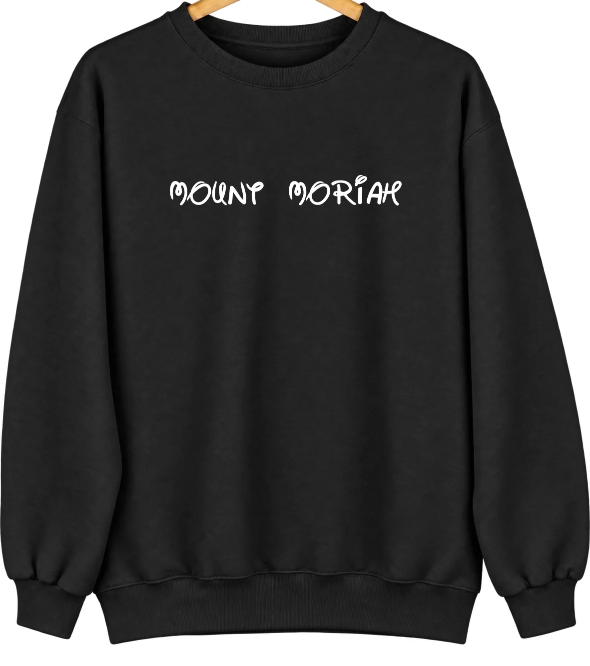 Mount Moriah, Missouri Hometown Crewneck — Black