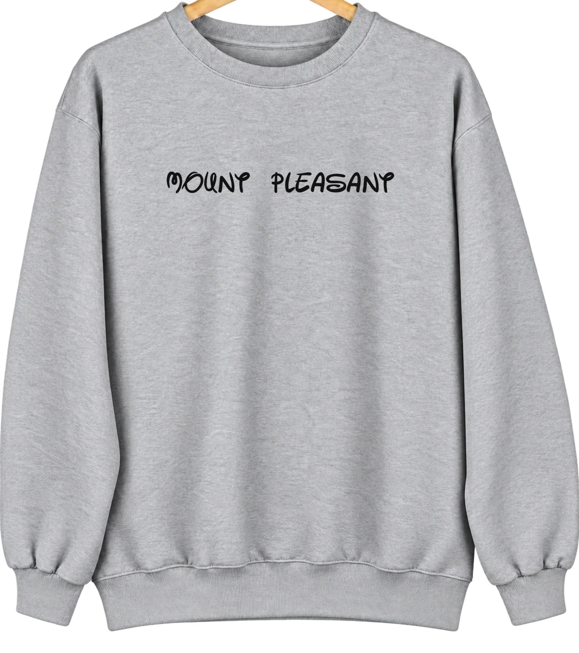 Mount Pleasant, Michigan Hometown Crewneck — Sport Grey