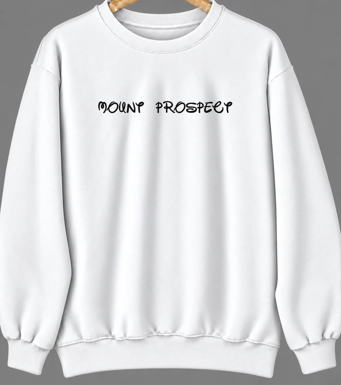 Mount Prospect, Illinois Hometown Crewneck — White