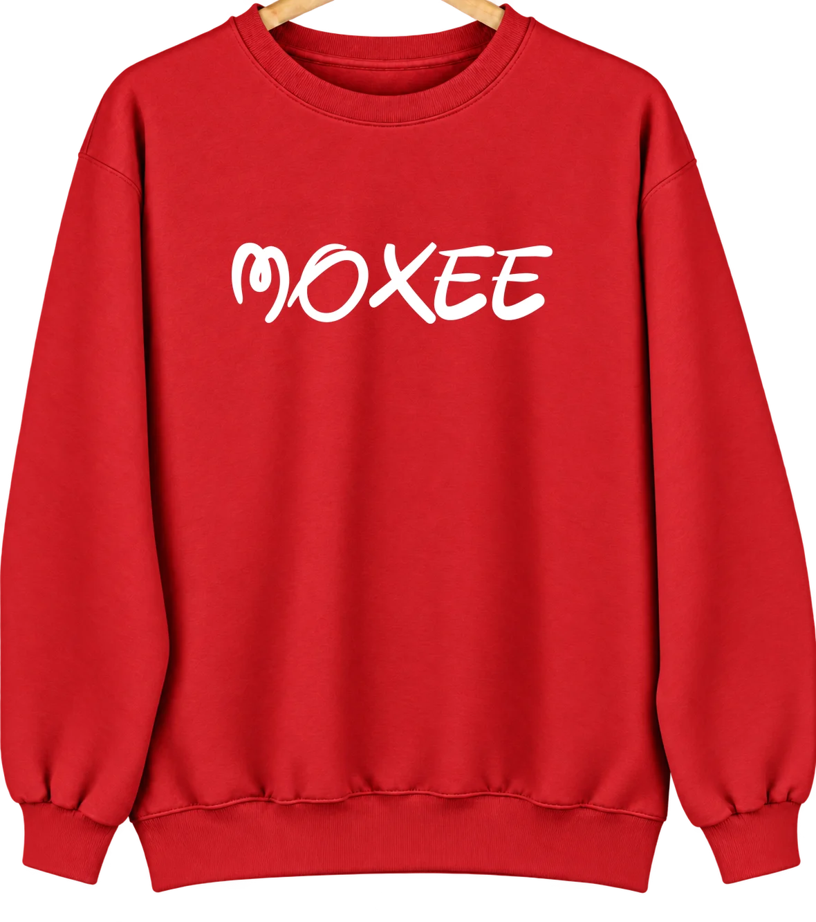 Moxee, Washington Hometown Crewneck — Red