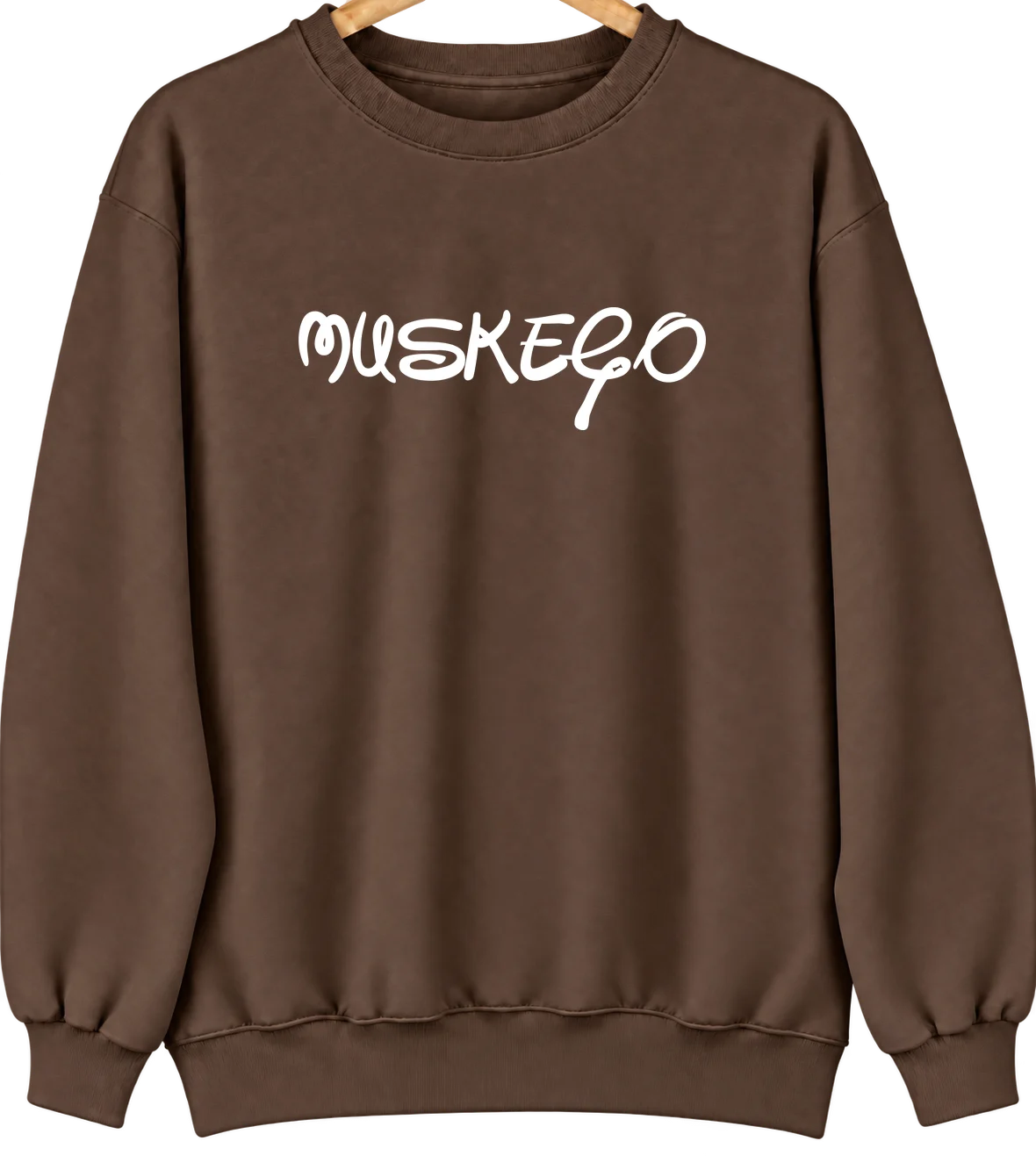 Muskego, Wisconsin Hometown Crewneck — Brown
