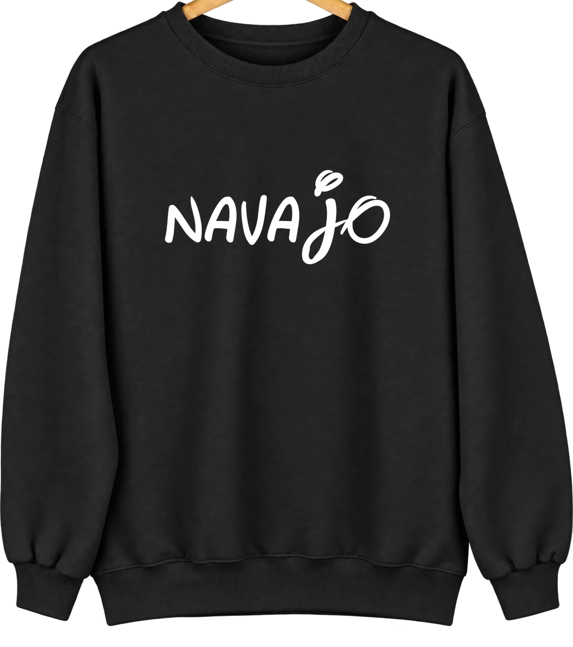 Navajo, New Mexico Hometown Crewneck — Black