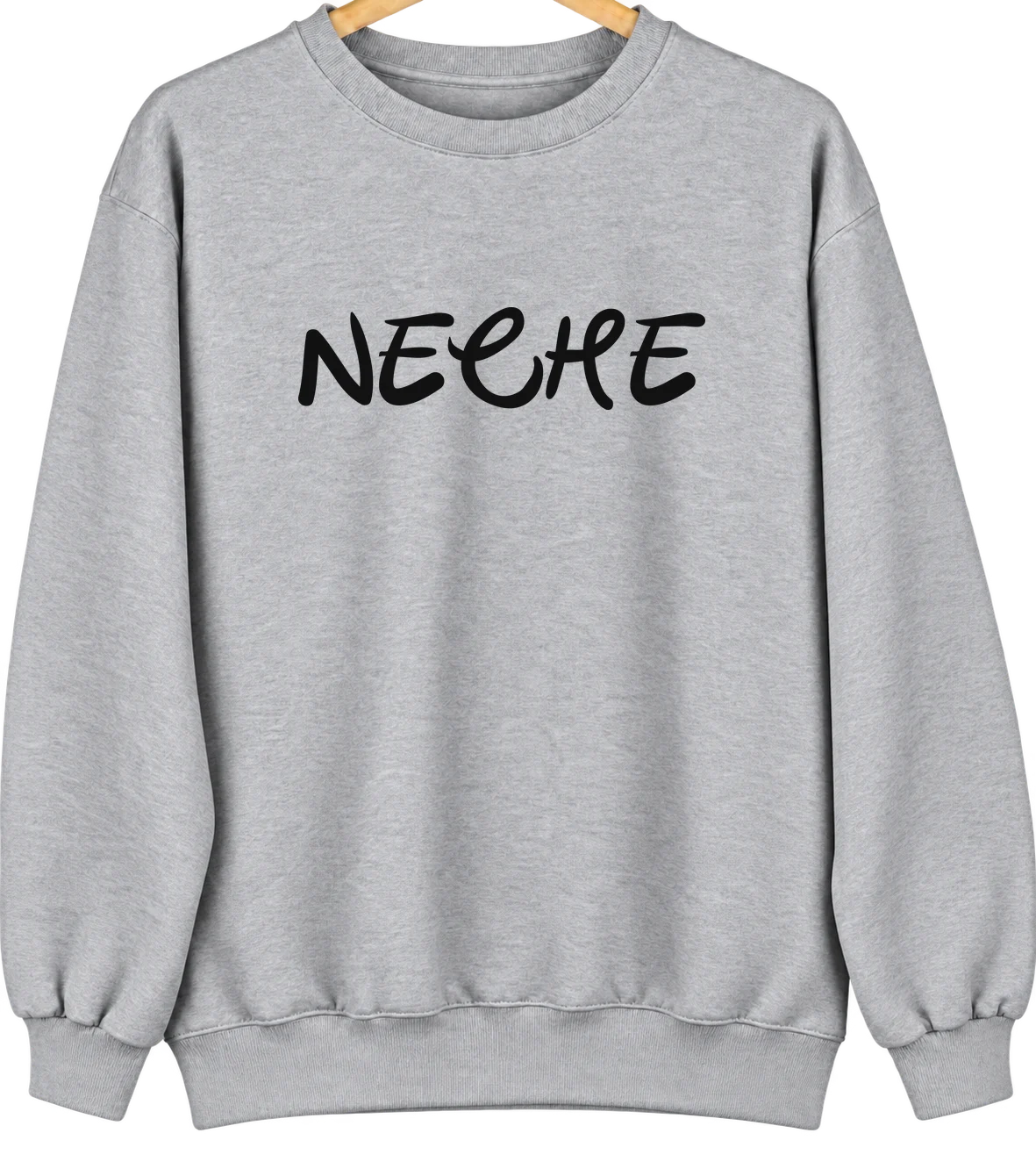 Neche, North Dakota Hometown Crewneck — Sport Grey