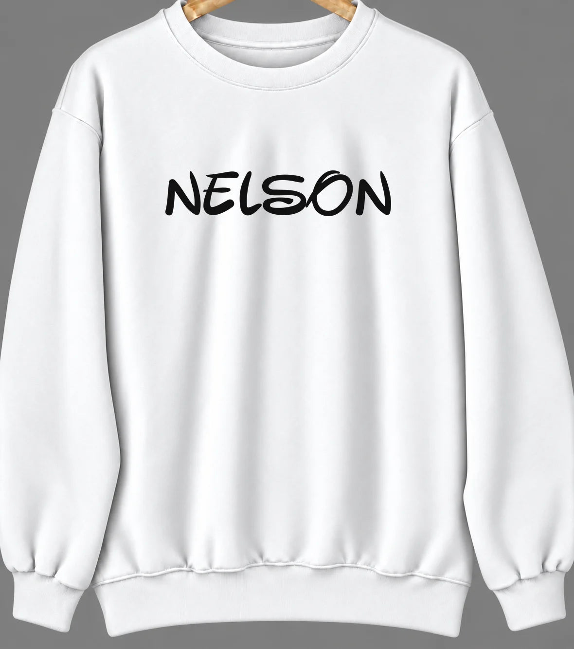 Nelson, Wisconsin Hometown Crewneck — White