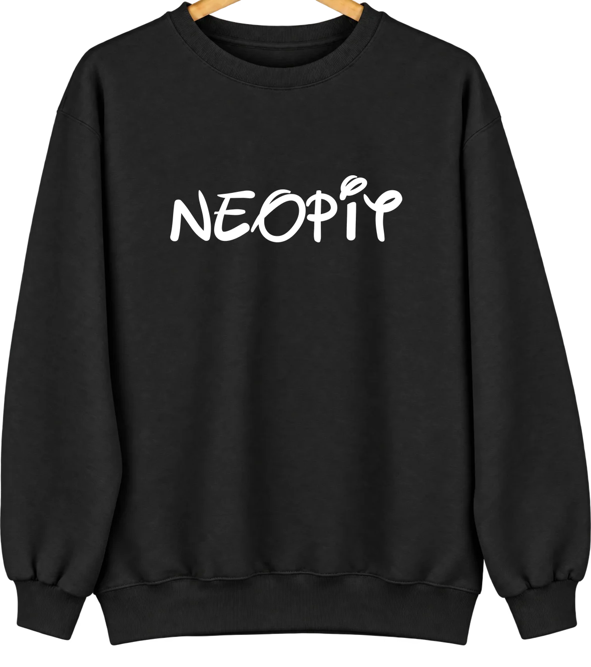 Neopit, Wisconsin Hometown Crewneck — Black