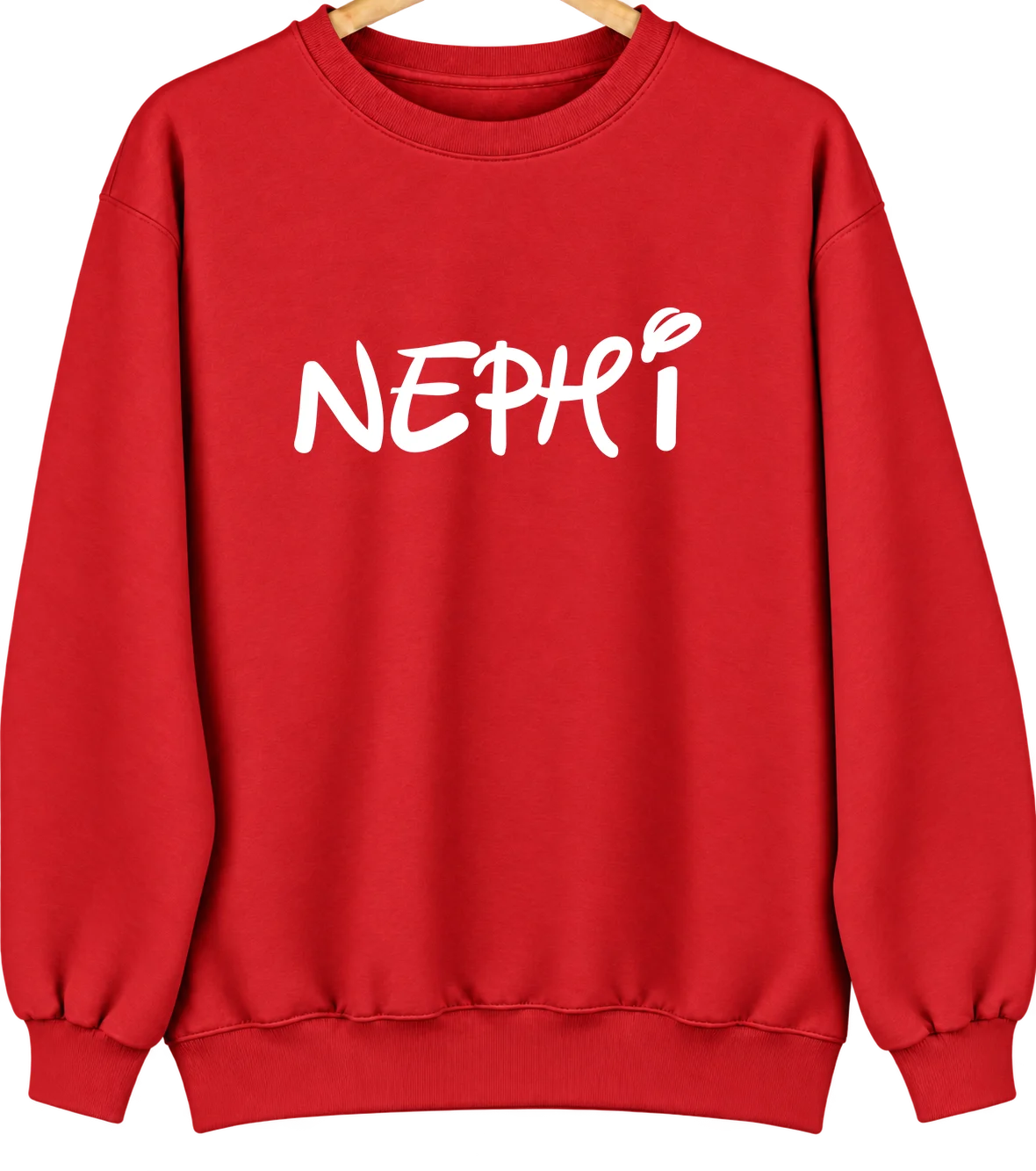 Nephi, Utah Hometown Crewneck — Red