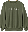 New Bloomington, Ohio Hometown Crewneck — Military Green