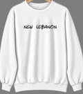New Lebanon, Ohio Hometown Crewneck — White