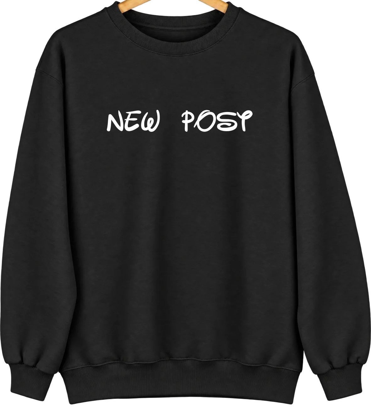 New Post, Wisconsin Hometown Crewneck — Black