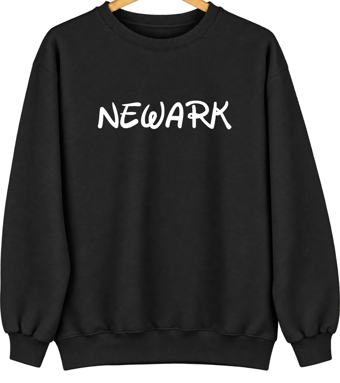Newark, Delaware Hometown Crewneck — Black