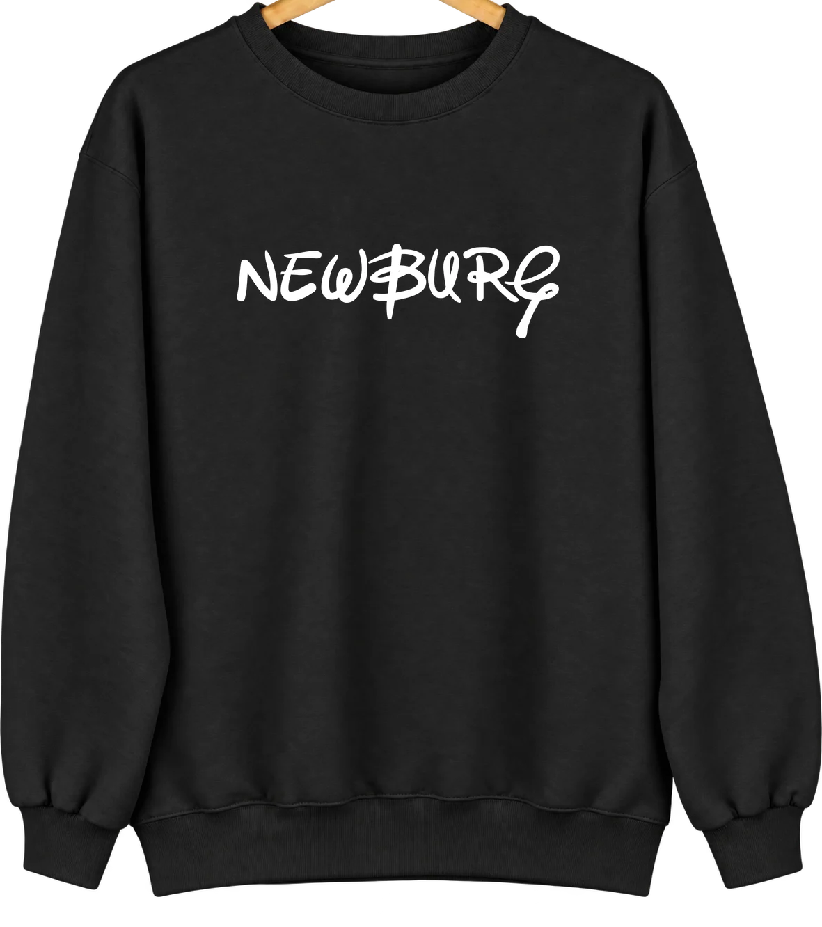 Newburg, Pennsylvania Hometown Crewneck — Black