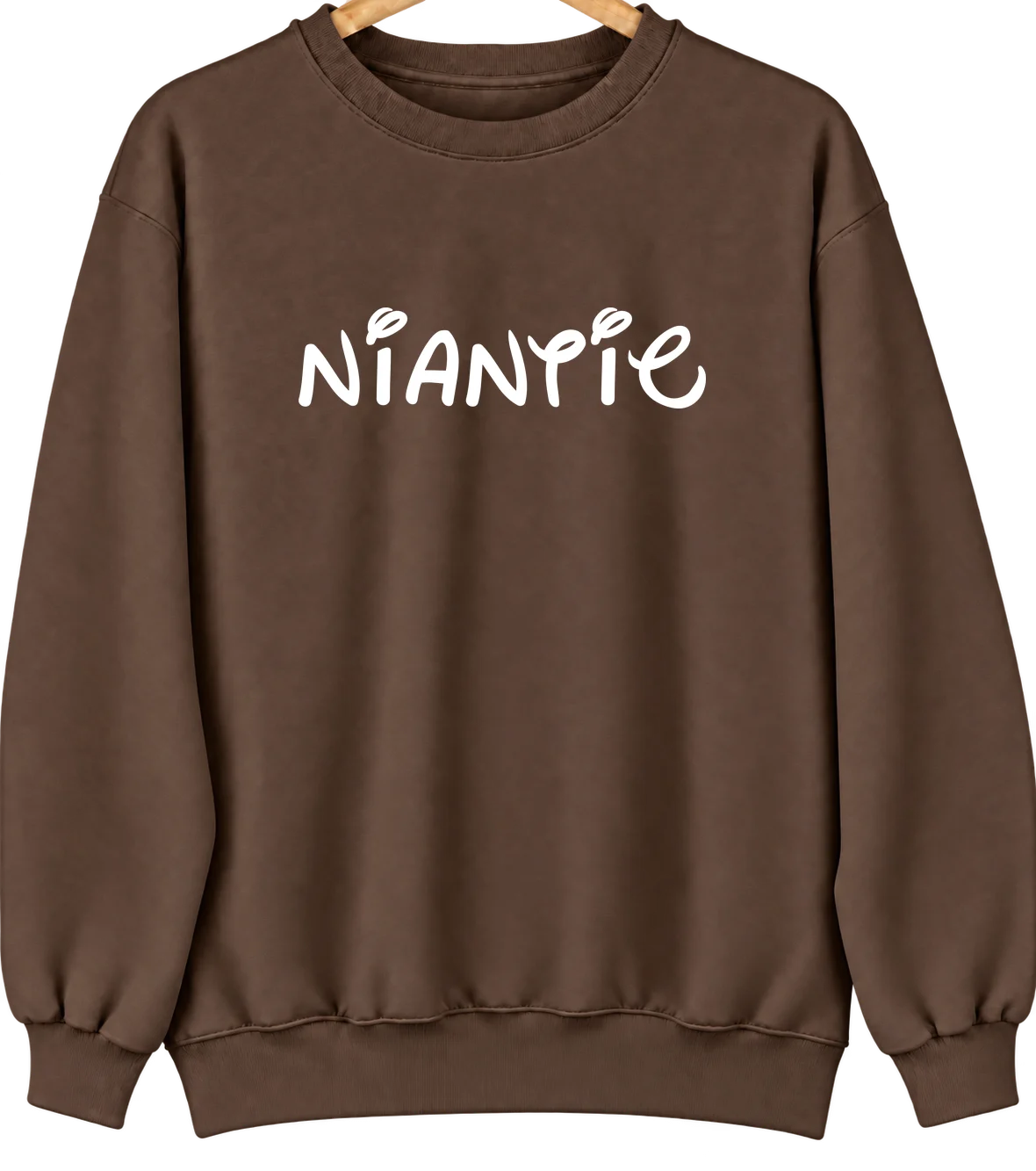 Niantic, Illinois Hometown Crewneck — Brown