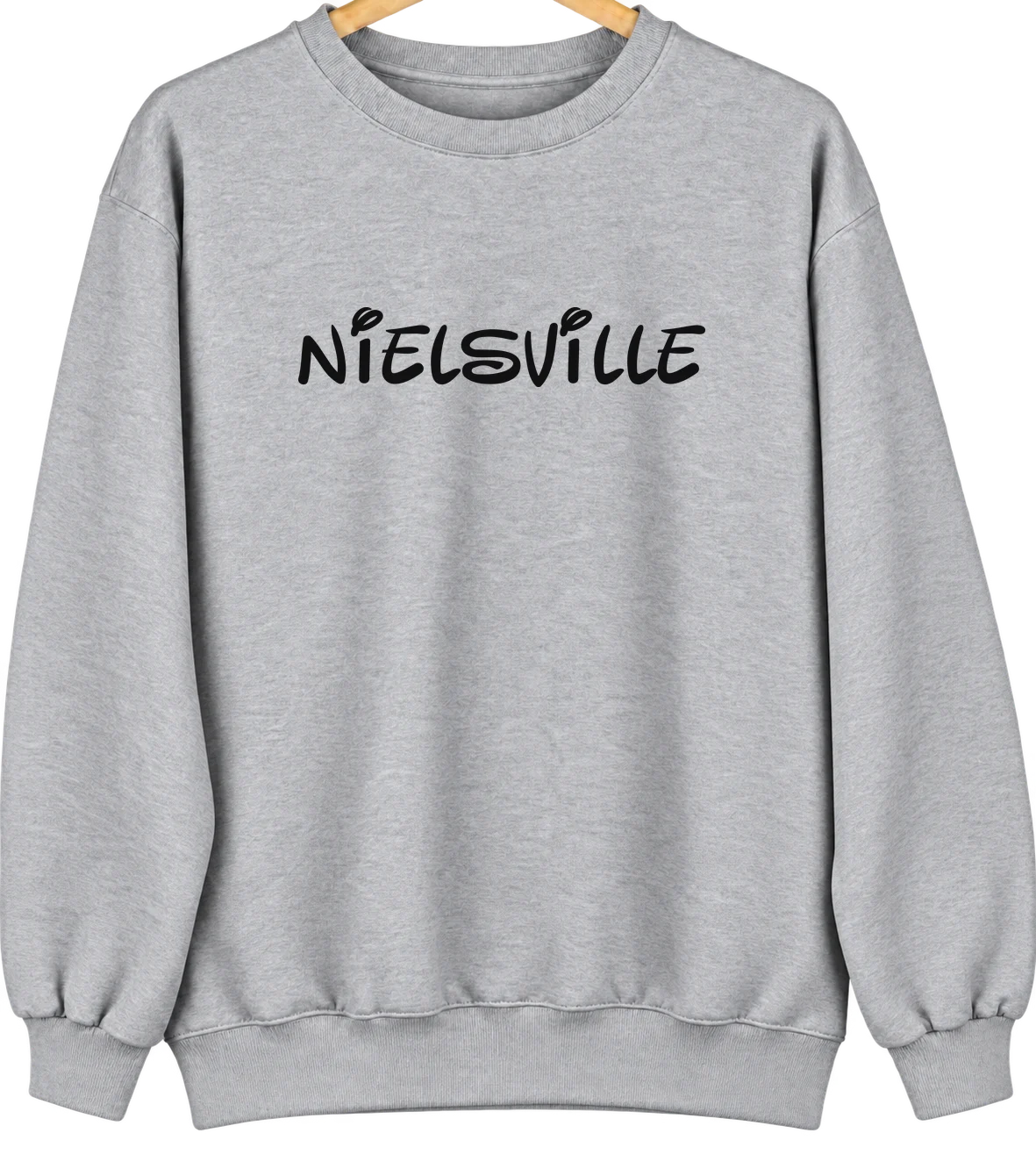 Nielsville, Minnesota Hometown Crewneck — Sport Grey