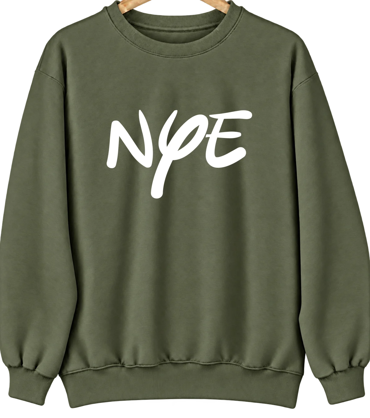 Nye, Montana Hometown Crewneck — Military Green