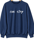 Oak City, North Carolina Hometown Crewneck — Navy