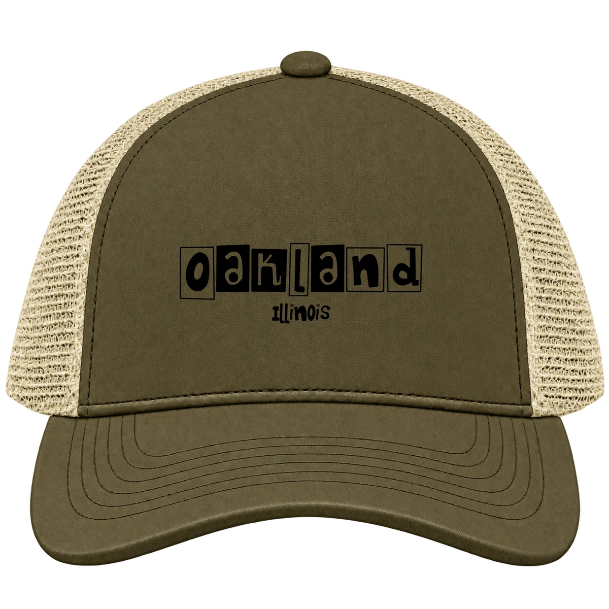Oakland, Illinois Hometown Trucker Cap